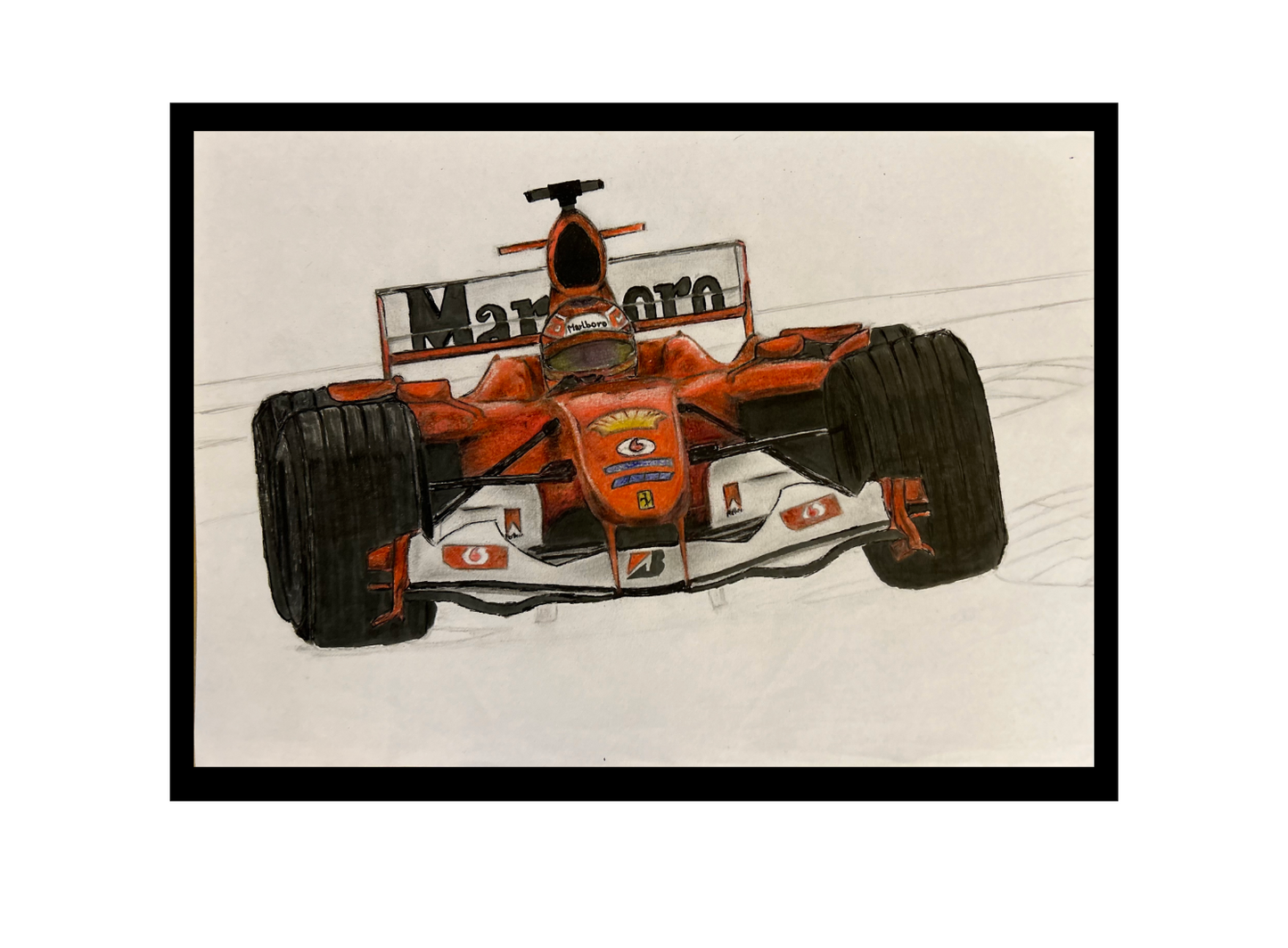 F1 Ferrari F2004 drawing