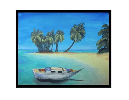 Boat- Island painting
