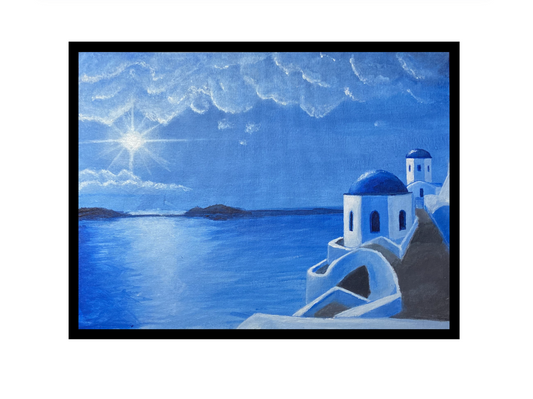 Santorini Painting